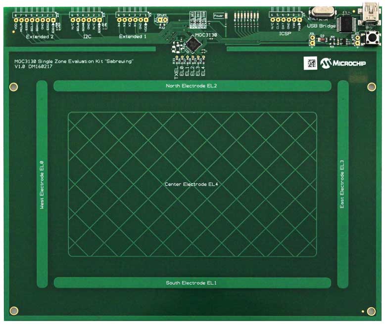 Microchip GestIC MGC3130 Sabrewing Evaluation Board