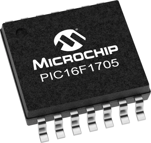 8BIT DIP-14 MICROCHIP   PIC16F1705-I/P   MCU PIC16F17XX 32MHZ 