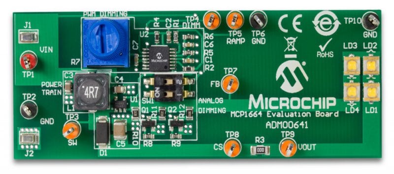 1228-adm00641-mcp1664-led-driver-evaluation-board