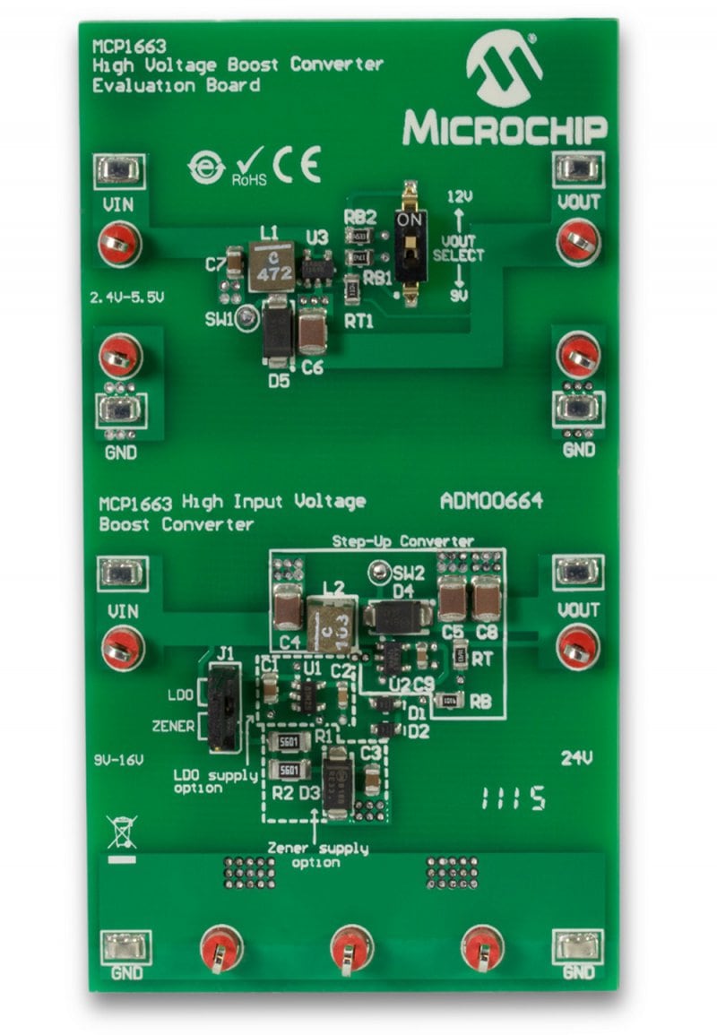 1230-adm00664-mcp1663-9v-12v-24v-output-boost-regulator-evaluation-board