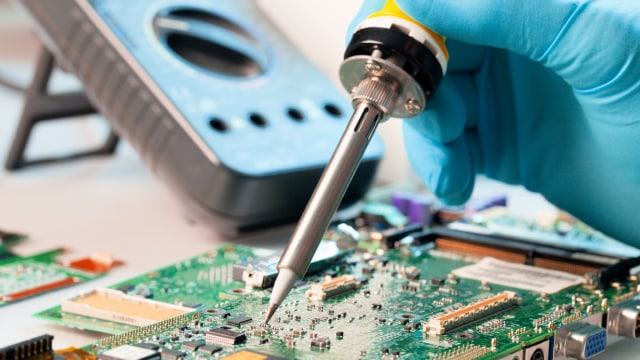 Soldering a PCB Board