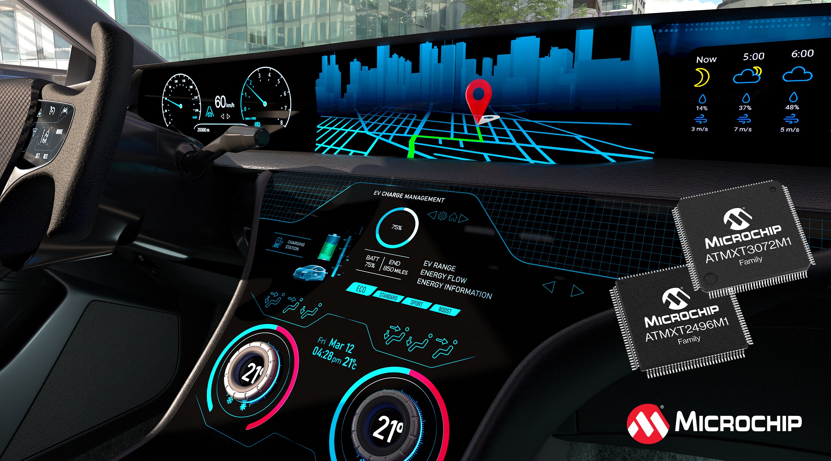 Micro Tech Dash Microchip Extends maXTouch® M1 Generation Family To Support Large ...