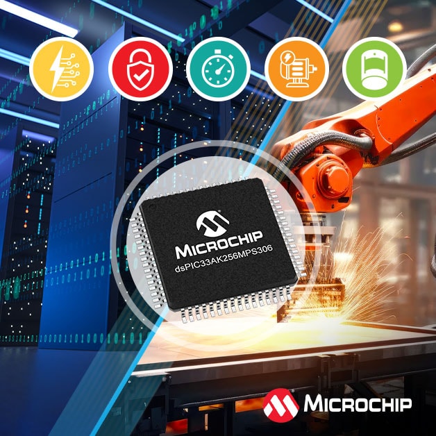 Microchip Expands dsPIC33A DSC Family for High-Density AI Data Center Power, Complex Motor Control and Intelligent Sensing