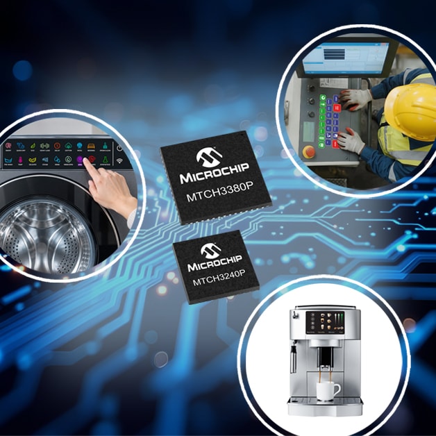Microchip Introduces its First Turnkey Touch Controllers for Buttons, Sliders and Wheels with Parallel Sensing
