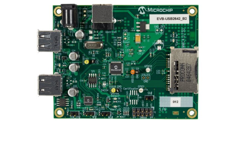 EVB-USB2642_USB2642-2.0-2-port-Hub-with-UCS81001-Port-Power-Controller-and-Ultra-Fast-Flash-Media-Controller_Front_Transparent