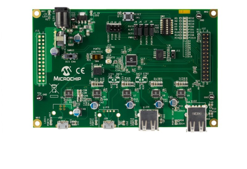 EVB-USB4604_USB4604-USB-Controller-Hub-Evaluation-Board_front_transparent