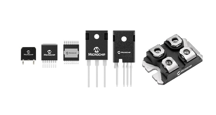 Microchip mSiC MOSFET devices in various packages