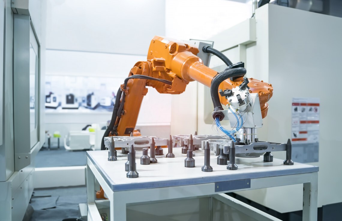 Robotic Arm in Manufacturing Process
