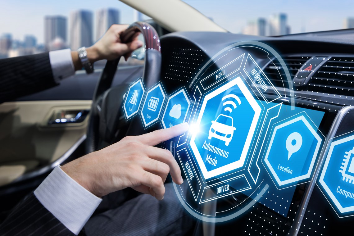 Touchscreen in Auto Concept Image