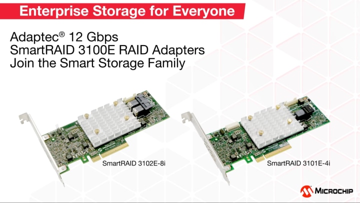 Adaptec® SmartRAID RAID Adapters | Microchip Technology