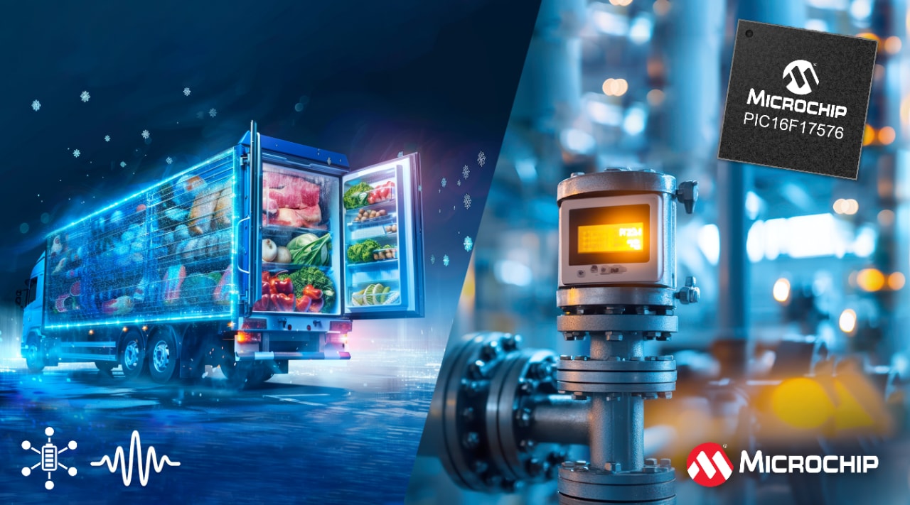 News - Microchip Introduces PIC16F17576 MCU Family to Simplify Analog Sensor Design 