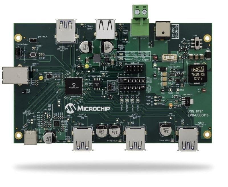 Programmable Industrial 4-port USB Switch for USB-C