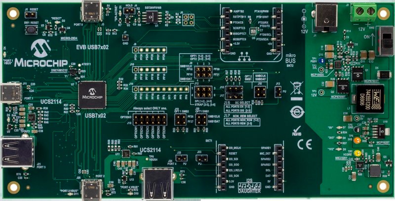 USB7002 USB Type-C Evaluation Board