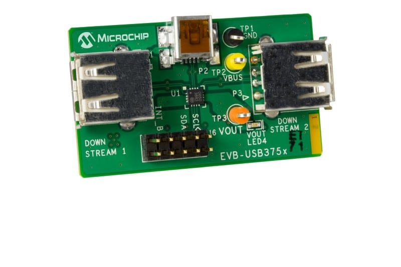 USB3750 USB 2.0 Port Protection Integrated Switch and Charger Detection Board
