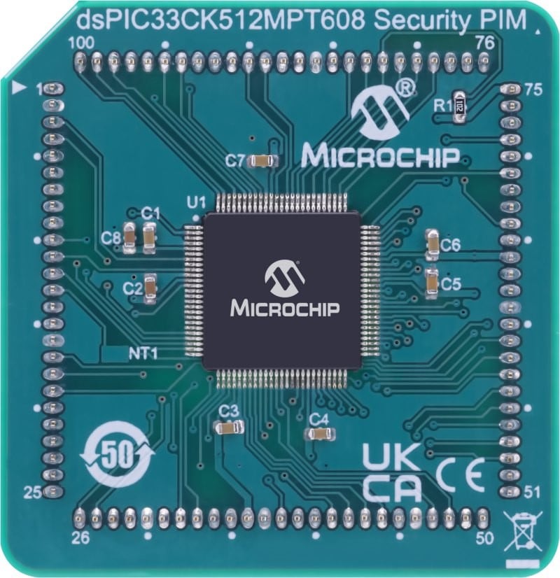 dsPIC33CK512MPT608 Secure DSC PIM