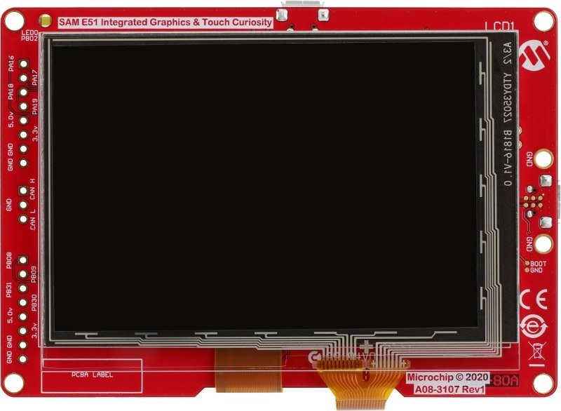 SAM E51 Integrated Graphics and Touch (IGaT) Curiosity Evaluation Kit