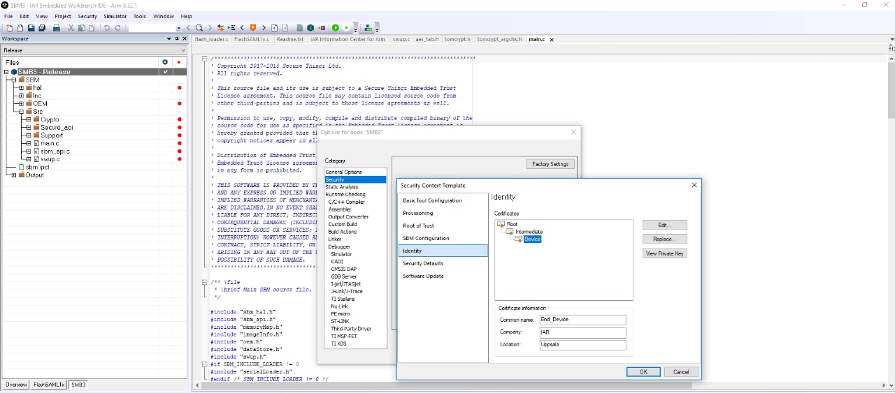 Embedded Trust/C-Trust Security Development Environment