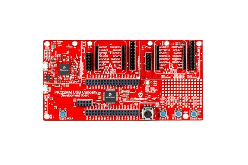 PIC32MM USB Curiosity Development Board