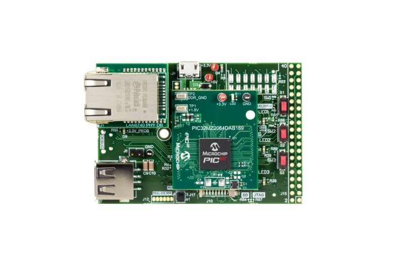 PIC32MZ Embedded Graphics with Stacked DRAM DA Starter Kit