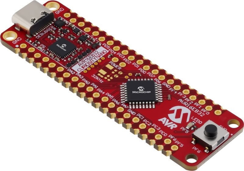 Image of the Tiny2 Curiosity Nano Board