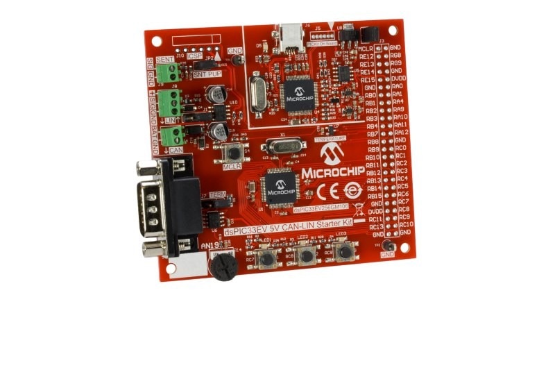 Explore dsPIC33EV 5V CAN-LIN Starter Kit
