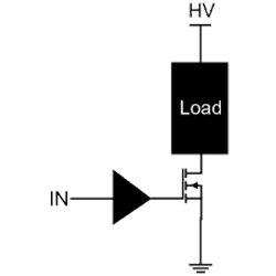 MOSFET low side driver circuit diagram