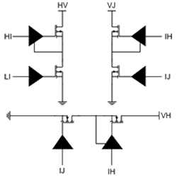 Synchronous 3-phase bridge MOSFET driver circuit diagram