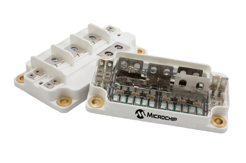 Si IGBT and SiC MOSFET Using Power Module
