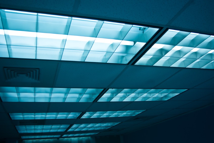office ceiling florescent lights