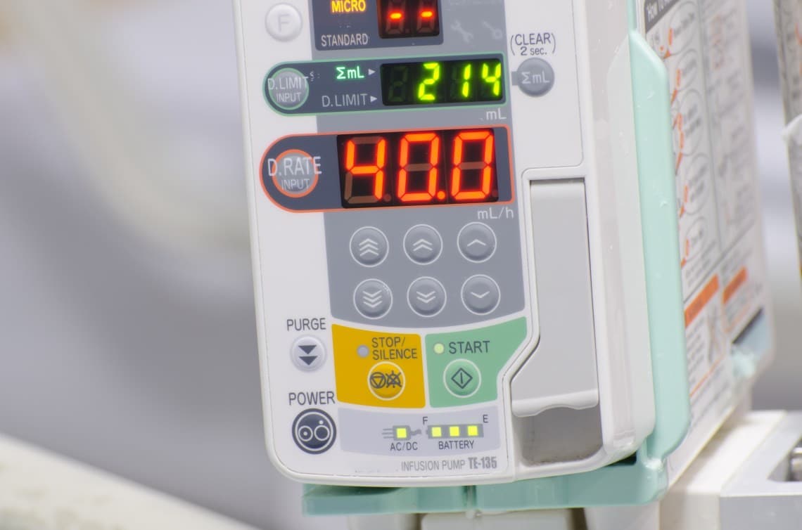 <div class="well well-sm padding-sm">Array
(
    [ID] => 38681348344
    [FileSize] => 4441809
    [OriginalMD5] => 69ef39b3085848f61de83f3d7b731894
    [Type] => Stock Photo
    [Archived] => 
    [PathOriginal] => blobs/11/01/1477280979-1101745bbe816919a135169c26d36784-original.jpg
    [Path] => Stock Photography/Purchased/Stock Art/Shutterstock Media License
    [FileName] => shutterstock_156484958_infusion_pump.jpg
    [CreatedBy] => rheamarie.morales@microchip.com
    [SecondaryMeta] => Array
        (
            [0] => pruit phatsrivong
            [1] => 156484958
        )

    [Title] => Infusion pump; Shutterstock ID 156484958; PO: FY17; Job: Medical Page
    [Comments] => 
    [Tags] => Array
        (
            [0] => infusion pump
            [1] => chemotherapy
            [2] => intravenous
            [3] => medication
            [4] => equipment
            [5] => injection
            [6] => infusion
            [7] => hospital
            [8] => medical
            [9] => machine
            [10] => therapy
            [11] => healthy
            [12] => health
            [13] => clinic
            [14] => cure
            [15] => drip
            [16] => care
            [17] => drug
            [18] => iv
        )

    [Thumbnail] => https://ims.microchip.com/t.tlx?-R6HinO-JR9LAZ-.-l1.-e..-vpv-Cqksy
    [Width] => 4317
    [Height] => 2859
    [CreatedTime] => 1477280979
    [ModifiedTime] => 1477291363
    [Mime] => image/jpeg
)
</div>