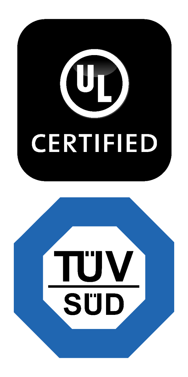 UL Certification and TÜV SÜD® Logo