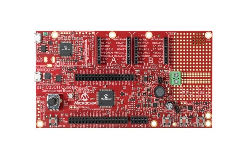 dsPIC33CH Curiosity Development Board