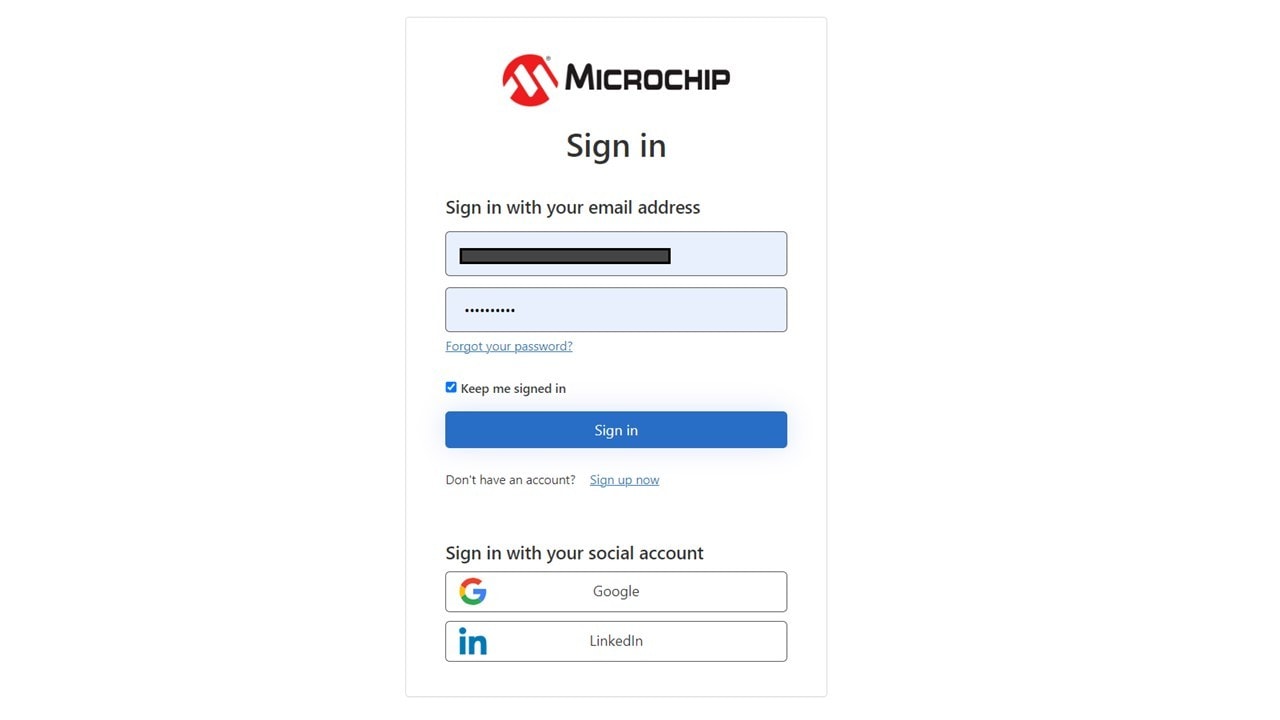 Screen: Sign in Options